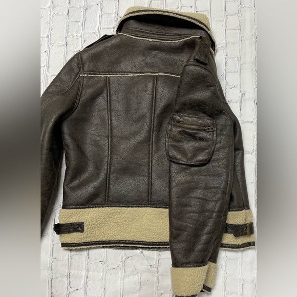 Mo x member faux leather aviator jacket - Picture 4 of 9